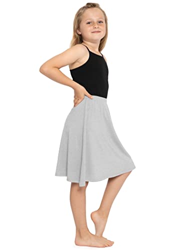 Image of STRETCH IS COMFORT Girls Skirts Flowy A Line Knee Length and Ankle Length | Elastic Waist, Kids School Skirt, Girls Maxi Skirt, Black Skirt For Girls, Faldas Para Ninas, Girls Long Skirt, Long skirts