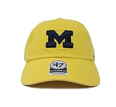 【新品未使用・USA輸入品】47キャップ　ミシガン大学 47 NCAA キャップ CLEAN UP CLASSIC ARCH ミシガン大学