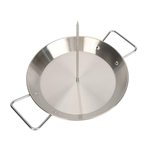 Vertical Pincho Grill Pan Soporte de Acero Inoxidable para Tacos, Pollo, Asado, con Cepillo Guante Mat