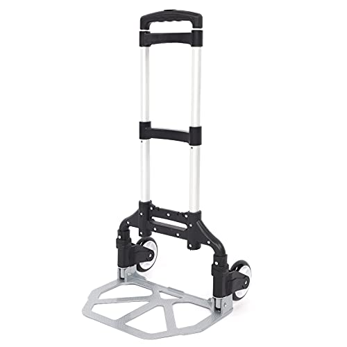 Carretilla plegable aluminio carga 80kg compacto miniatura 2