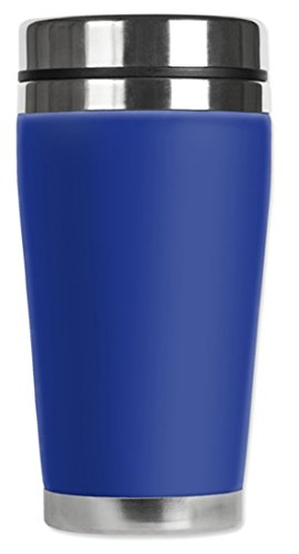 Mugzie Travel Mug With Insulated Wetsuit Cover, 16 Oz, Blue #TOP12