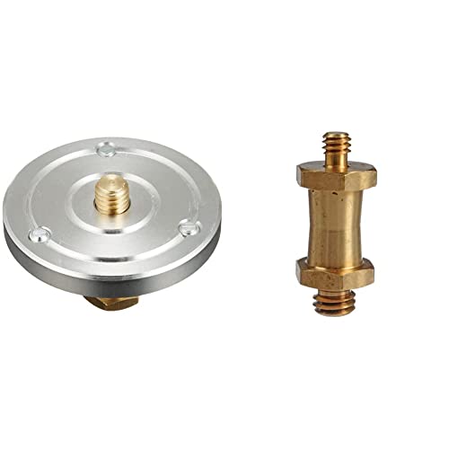 Manfrotto 208HEX 3/8-inch Camera Mounting PlatForm Adapter,black & 037 Camera Mounting Stud