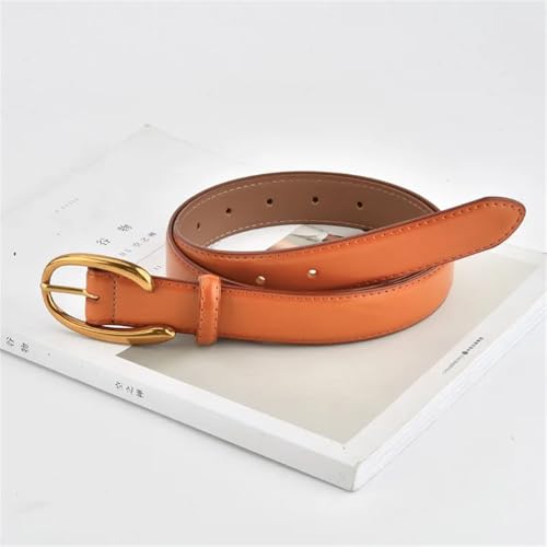 Women's Leather Belt All-Match Simple Jeans Decorative Belt4