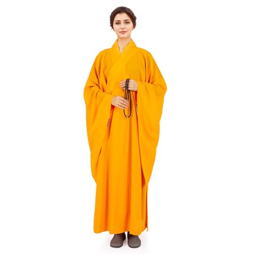 Kung Fu Robe Costum Long Cotton Monk Robes Buddhist Clothes - Main Image