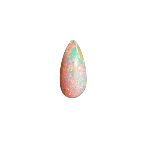 Opale de feu 100% naturelle poire 7x15mm cabochon éthiopien