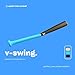 Applied Vision Sports V-Swing - The Ultimate Baseball & Softball Swing Trainer, Training Tool, and Batting Aid. (Carbon)