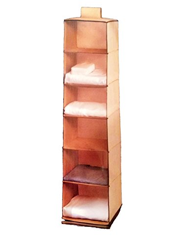 Living Solutions 6 Shelf Hanging Closet Organizer
