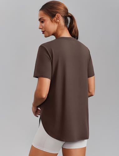 Image of PINSPARK Workout Tops for Women Short Sleeve Athletic Shirts UPF 50+ Quick Dry Running Outfits for Exercise Gym Hiking S-3XL
