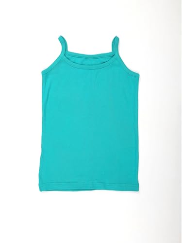 Image of KiddoPanti Girls 100% Cotton Rib Solid Camisole Tank Top Pack of 3