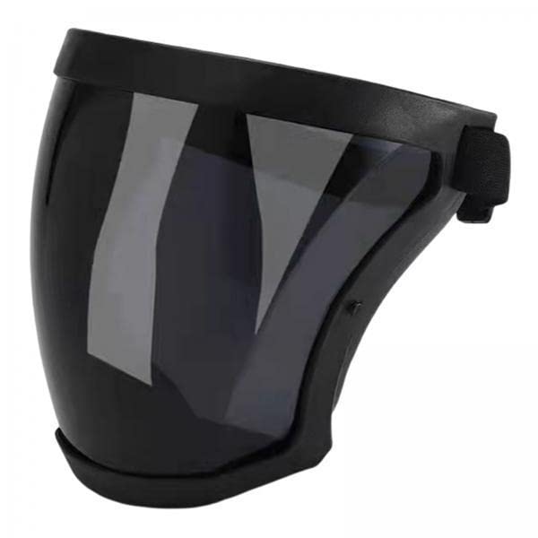 2xProtective Face Shield Welding Helmet Anti UV for Grinding Dark Gray-image-15