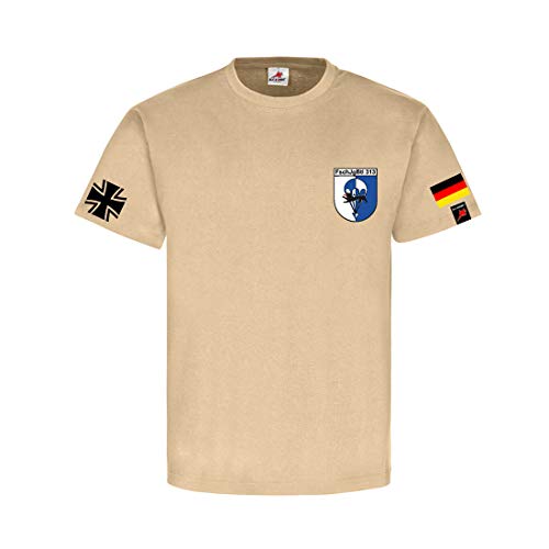 T-shirt FschJgBtl 313 vêtement militaire beige motif réticule de balkien taille M