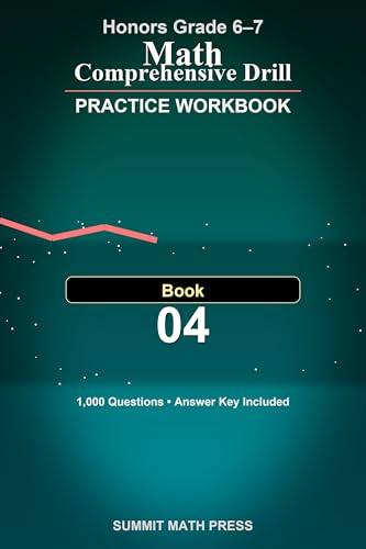  Honors Grade 6–7 Math Comprehensive Drill Workbook — Book 4: 1,000 problems. 7 core topics. Real progress. (English Edition)