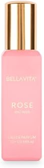 Bella Vita Luxury Organic Luxury Rose Woman Eau De Parfum Liquid Perfume for Women with Woody Rose, Jasmine, Black Currant, Vanilla & Amber | Long Lasting Fragrance EDP For Everyday Wear | 20 ML