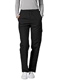 Adar Uniforms Universal Scrubs for Women - Tapered Cargo Scrub Pants 506T Black M