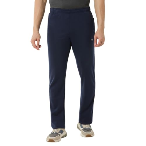 Image of berge' Men Cotton Polyester Comfy Regular Fit Sports Quality Track Pants with Secure Zipper Pocket, Casual Wear Lower Tracks Pant