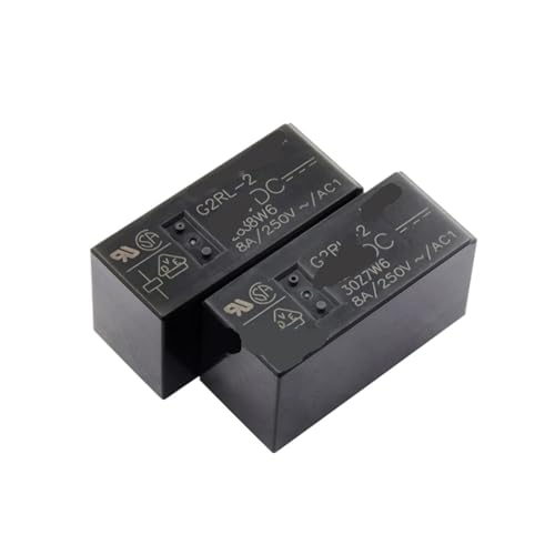 Relé G2RL-2-24VDC de 24VDC y 8 pines con capacidad de 8A para circuitos electrónicos