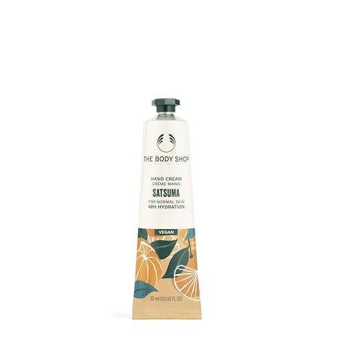 The Body Shop Satsuma Hand Cream – Citrus Fragrance, On-the-Go Hydration – Vegan – 1.0 oz