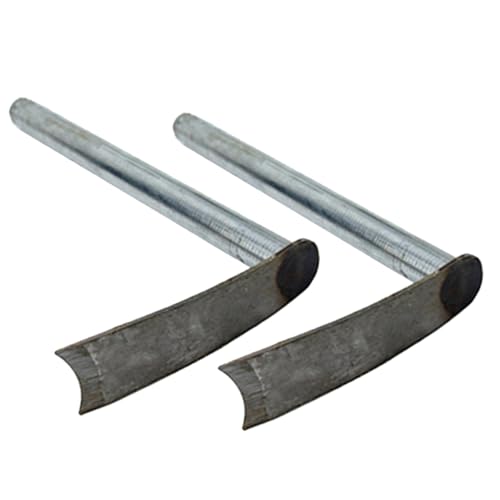 Abaodam 2 Pcs Small Steel Handheld Hoe Durable Gardening Tool for Weeding Planting and Digging Ergonomic Design for Gardeners Resistant Farm Tool Accessories Silver