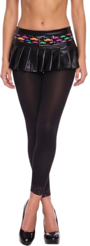 Image of ToBeInStyle Women's Opaque Ankle Long Nylon Footless Fun Tights Pantyhose