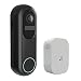 Produktbild Weber Protect Video Türklingel mit FHD Kamera, 180 Tage Akku, Kabellos, Ohne Gebühren, Personenerkennung, Zwei-Weg-Audio, Speicherung auf SD-Karte.
