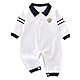 Billion Xin Baby Strampler Anzug Neugeborene Langarm Overall Taufe Hochzeit Partei Outfit Babykleidung 0-12 Monate Weiß