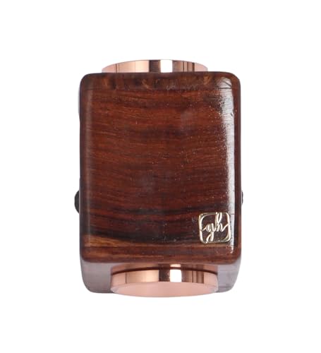 Image of Green House Handmade Sheesham Wood Wall Light Lamp | 2 Way Light - UP /Down | 3W+3W Warm White LED | Modern Wooden Wall Sconce for Living Room, Bedroom, Staircase, Hallway Decor | Square - Pack of 1