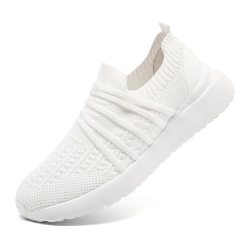 XKOWUOWomen's Slip On Thick Soled Shoes Walking Breathable Comfortable Pantshoes Outsole Thickening Sneakers for Workout Gym Cross Training Casual Platform Fashion