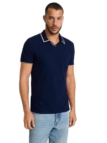 EXPRESS Men's Luxe Pique Polo – Tipped Johnny...