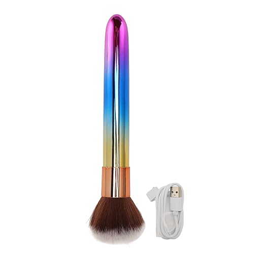 Soft Hair Electric Makeup Brush, Rechargeable Adjustable Frequency Waterproof, Multifunctional Beauty Tool for Makeup Application