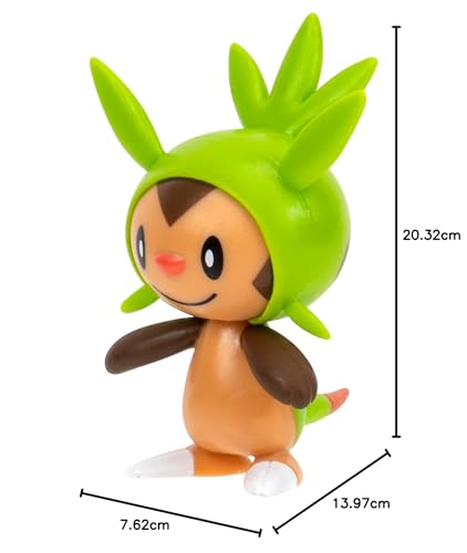 Pokémon Clip ‘N’ Go Chespin Includes 2-Inch Battle Figure and Poké Ball Accessory, Igamaro, Medium - Image 2