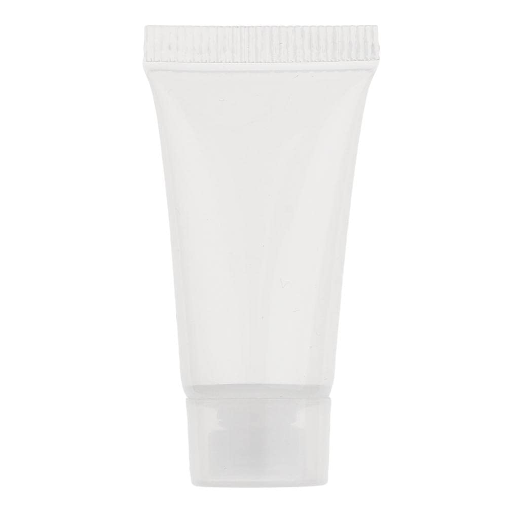 GAH 20 Pieces 5ml Empty Refillable Travel PVC Soft Tubes Cosmetic Body Hand Lotion Shampoo Shower Gel Bottles-image-4