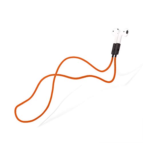 KNOK Correa de sujeción Compatible con AirPods 1, AirPods 2, AirPods Pro Apple – Soporte de Correa para AirPods Banda magnética en Color Naranja