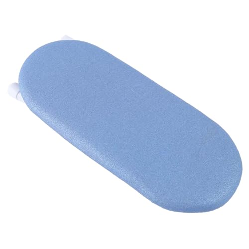 dijiusidy Tabla de Planchar Plegable pequeña con Funda extraíble. Planchado de Escote y puños. Fácil Limpiar y Duradera. Tabla portátil. Puños y Escote Resistentes a, Azul Plata