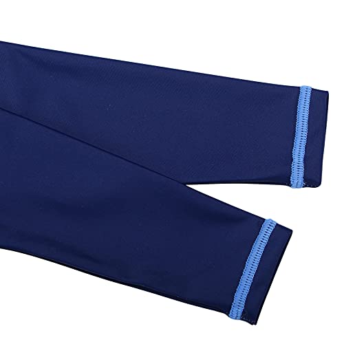Image of HUAANIUE Toddler Boy Swimsuit Rashguard One-Piece Swimwear 0-6 Years | UPF 50+ sun protection, front zipper with chin guard, 4-way stretch quick-dry fabric, flatlock seams anti-chafing