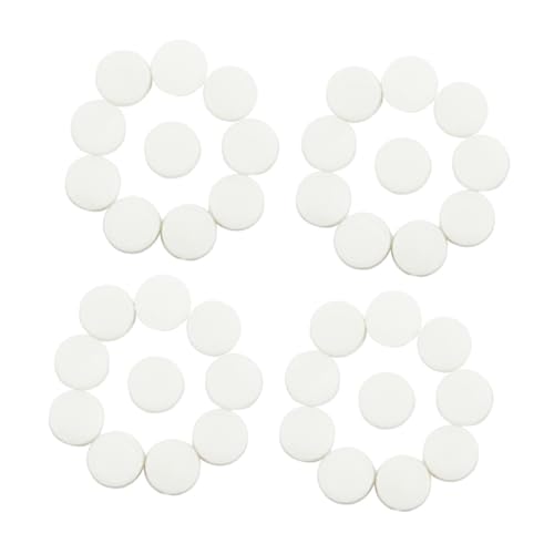 Milisten 40Pcs Flute Hole Plugs Easy Install Flute Repair Supplies Portable White Silicone Plugs Essential Accessories Maintenance
