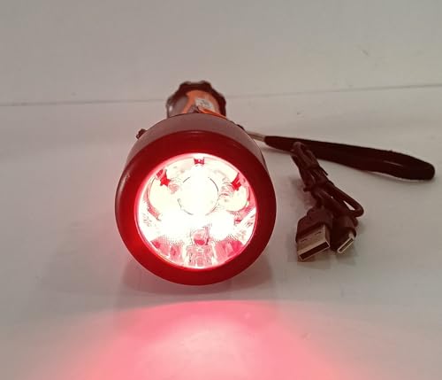Image of Tricolor Red /Green /White 5WTorch Light (Model - Prakash)
