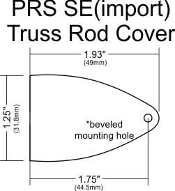 Amazon.com: Blank Truss Rod Cover for Import Korean PRS SE Guitars