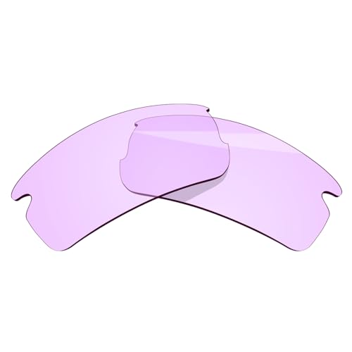 BlazerBuck Kit de lentes y calcetines de repuesto para Oakley Flak 2.0 OO9295, Rosa claro bajo, 0