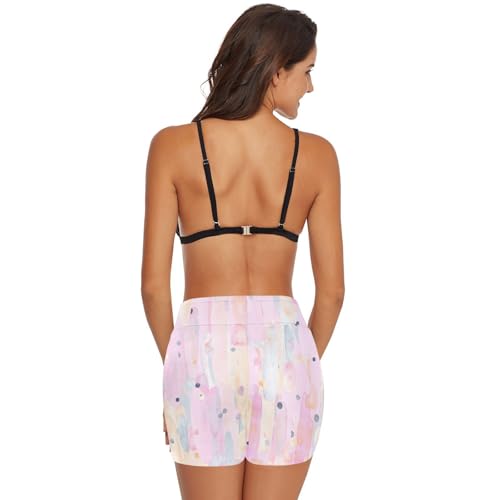 Absorbent Leak Proof Panty Swimwear Bottom for Teens Women Swimwear Menstrual Bikini Bottoms Colorful Cute Stripe2