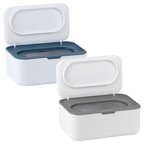2 PCS Baby Wipes Dispenser Box Set Cover