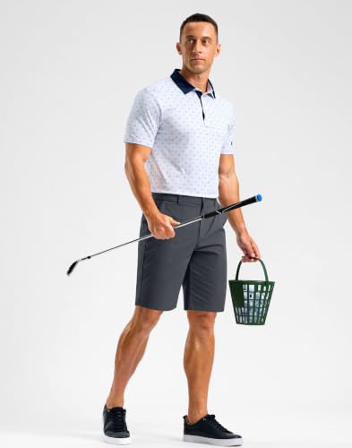 Image of Soothfeel Men's Casual Shorts 5 /7 /9 Inch Golf Dress Shorts for Men Flat Front Work Lightweight Quick Dry with 4 Pockets