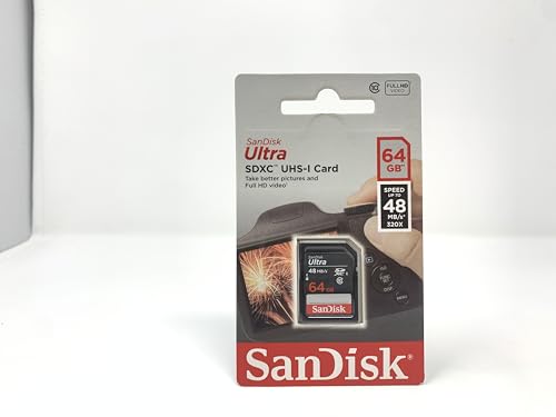 Image of SanDisk Ultra 64GB UHS-I Class 10 SDXC Memory Card (SDSDUNB-064G-GN3IN)