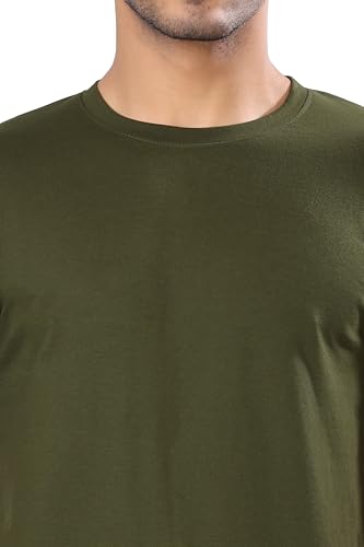 Image of T Shirt For Man | Men T-Shirts | Tshirt For Man Solid Cotton Blend Half Sleeve Regular Men Round Neck Tshirts | T-Shirts | Stylish | Gym Wear For Workout | T-Shirt | Crew Neck | Multi-Colored