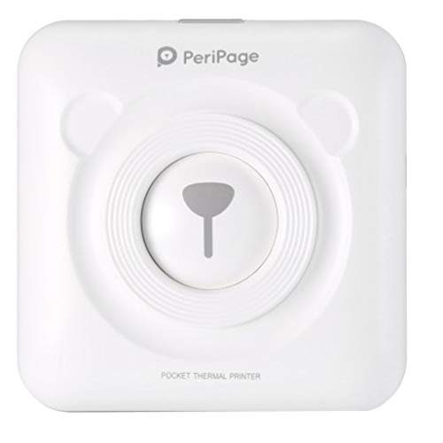 Thermischer tragbarer Bluetooth-Drucker 58mm Mini Wireless POS-Wärmebild-Fotodrucker für Android IOS-Handy (Weiß)