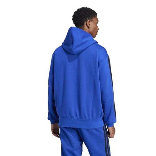Image of adidas Mens Essentials 3-Stripes Fleece Hoodie Casual Outerwear Casual - Green