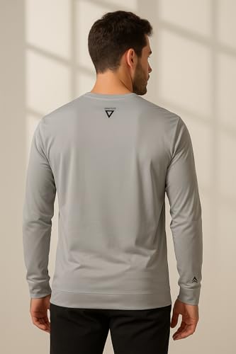 Image of Men's Crew Neck T-Shirt | Premium Polyester Fabric | Breathable, Lightweight, Stylish Activewear for Gym, Training & Casual Wear