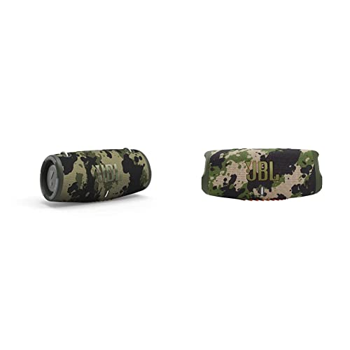 JBL Xtreme 3 - Portable Bluetooth Speaker, (Camo) & Charge 5 - Portable Bluetooth Speaker with IP67 Waterproof and USB Charge Out - Squad
