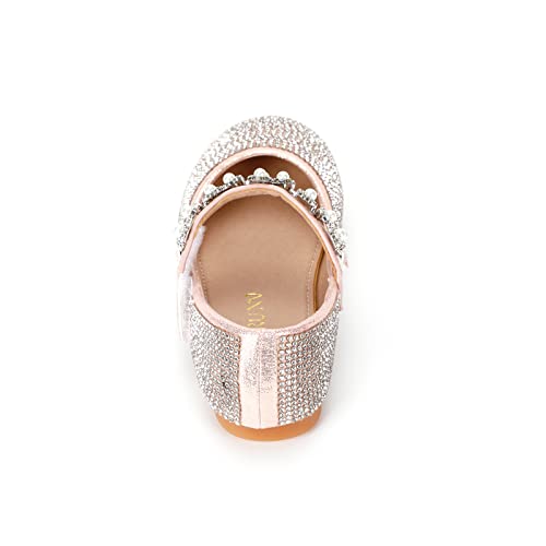 Girls Glitter Mary Jane Ballerina Ballet Flats Wedding Party Flower Bridesmaids Princess Dress Shoes for Toddler/Little Kid4