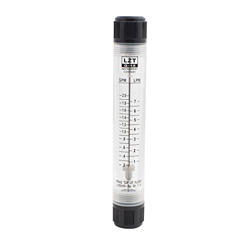 uxcell A11120300ux0019 1/2 Inch Female Thread 0.2-2.0 GPM 1-7 LPM Water Liquid Inline Flowmeter LZM-15