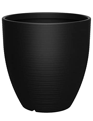PLANTERS Bello Polymer Flower/Plant Pot for Home, Office Decoration (21x21, Black) (B09QZ1WZ7N) Amazon Price History, Amazon Price Tracker